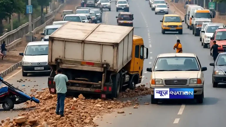 राष्ट्रीय राजमार्गों पर दुर्घटनाएँ।